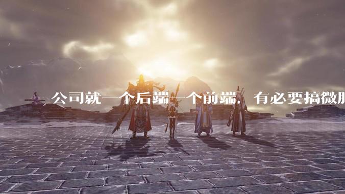 公司就一个后端一个前端，有必要搞微服务吗？