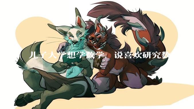 儿子大学想学数学，说喜欢研究数学问题过程， 我尊重他的兴趣，又担心未来就业深造不好把控，请指点迷津？