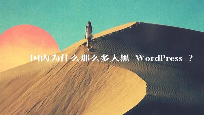 国内为什么那么多人黑 WordPress ？