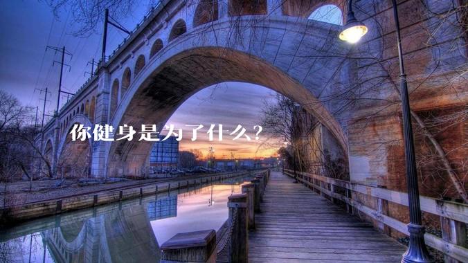 你健身是为了什么？